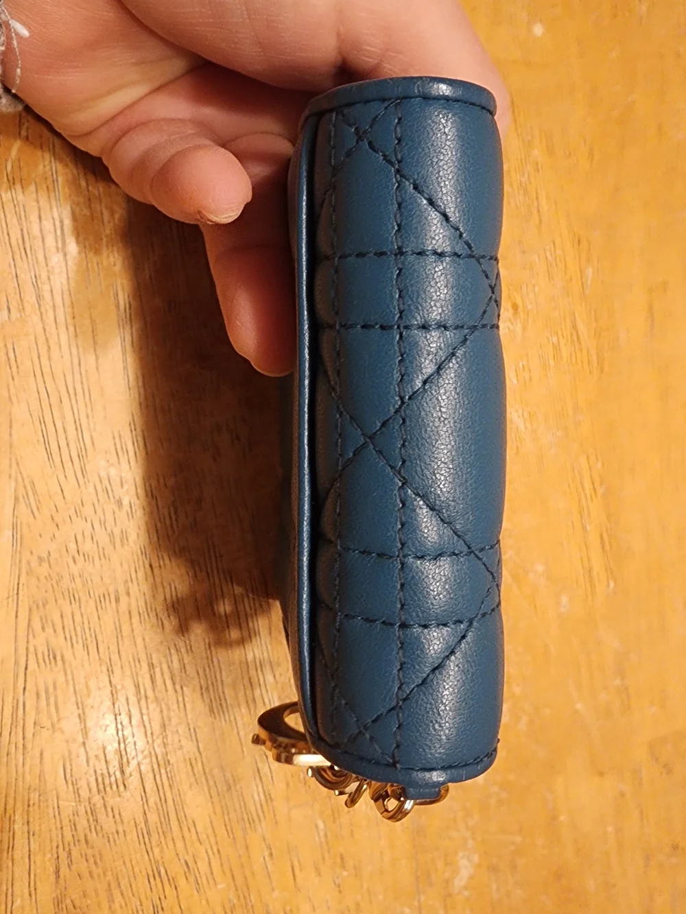 Christian Dior Lady Dior Lotus Wallet, featuring Cannage stitch And Dior Charms